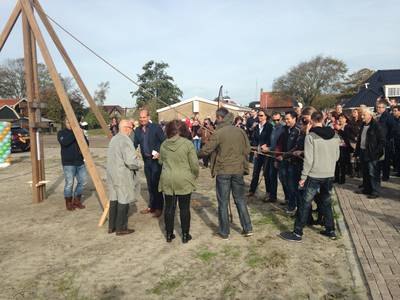 Symbolische 1e paal woningen, bouwrijp maken gereed Symbolische 1e paal woningen, bouwrijp maken gereed